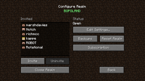 Minecraft Realms