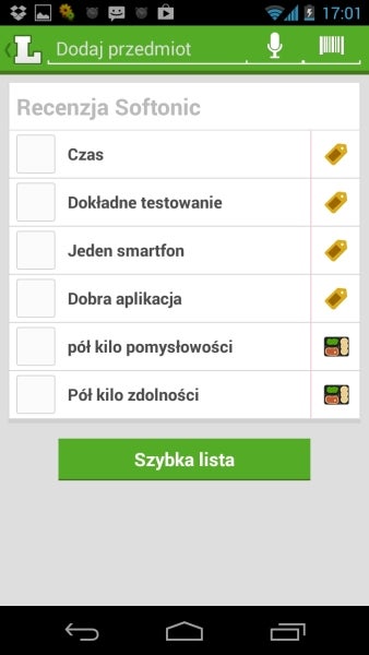 Nowy Listonic na Androida