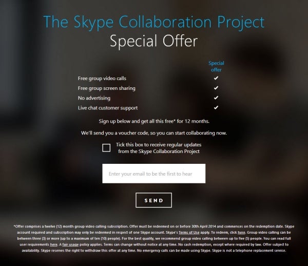 Skype - promocja 12 miesięcy