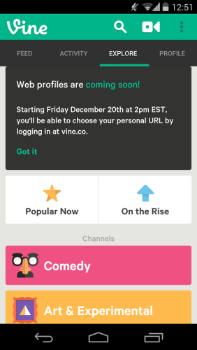 Vine w internecie