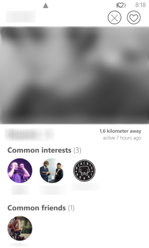6tindr na Windows Phone