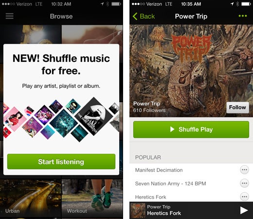 Spotify na iOSa za darmo