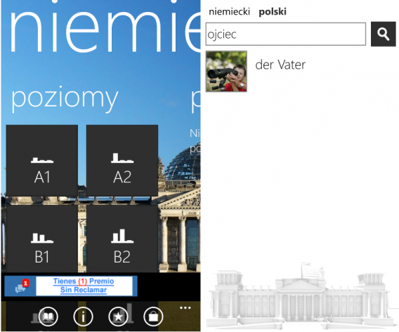 Niemiecki na Windows Phone