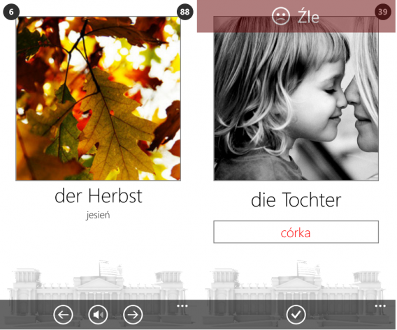 Niemiecki na Windows Phone
