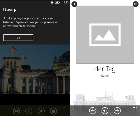Niemiecki na Windows Phone
