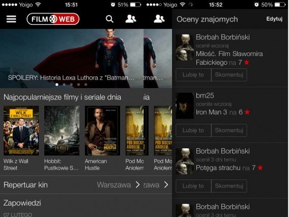 Filmweb na iOS