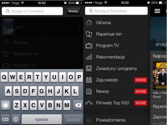 Filmweb na iOS