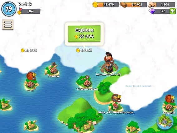 Boom Beach poszerzaj zasieg
