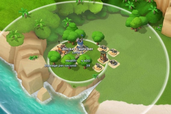 Boom Beach rocket launcher
