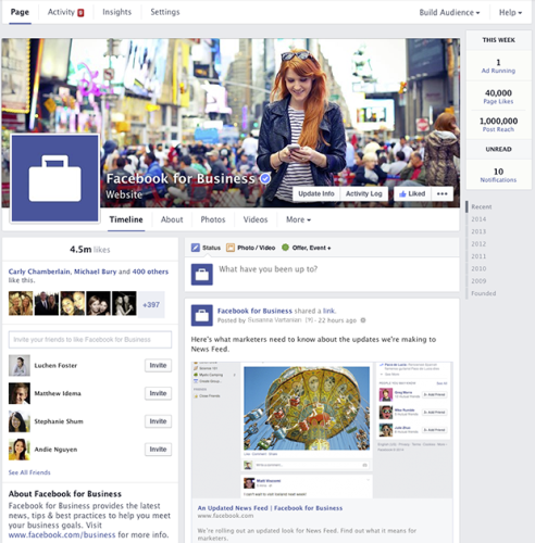 Facebook fanpage