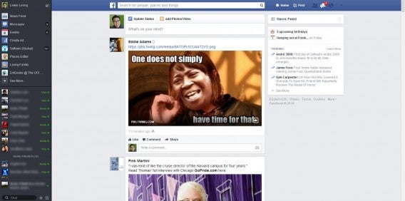 Facebook stary wygląd w USA Facebook stary wygląd w USA