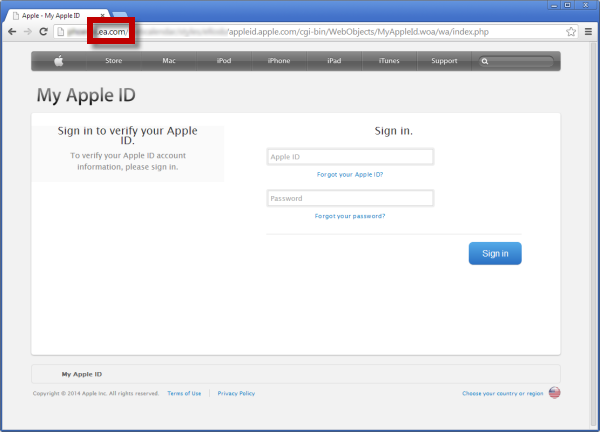 My Apple ID - phishing My Apple ID - phishing