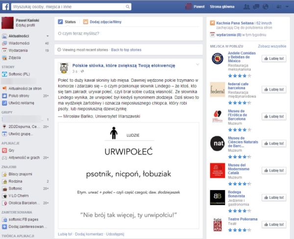 Nowy wygląd Facebooka