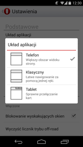 Opera na Android