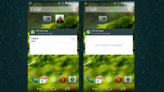 WhatsApp widgety