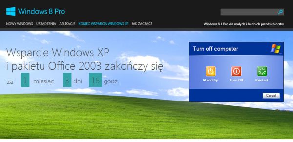 Windows XP - koniec wsparcia