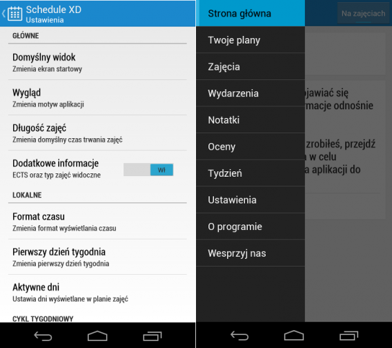 Schedule XD na Android