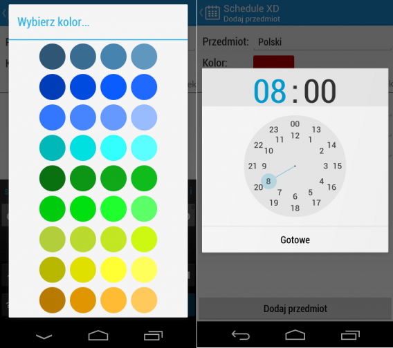 Schedule XD na Android