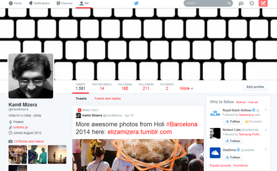 twitter profile