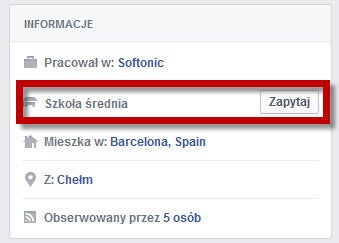 Facebook zapytaj o status Facebook zapytaj o status