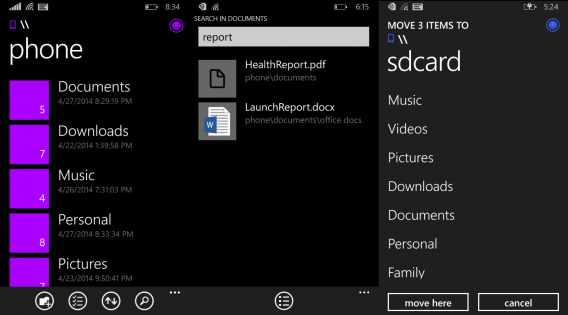 Files na Windows Phone