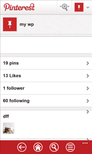 Pinterest WP8