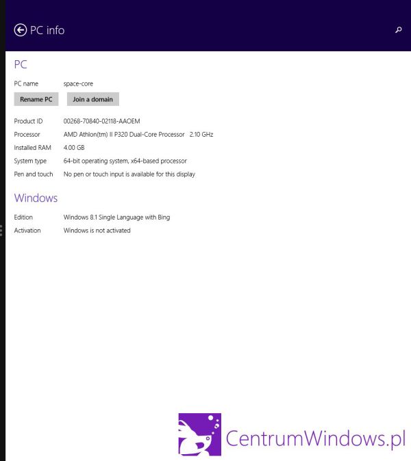 Windows z Bing