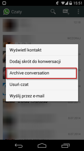 Czat WhatsApp