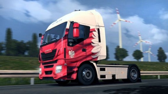 ETS2 - polskie flagi na lakierze