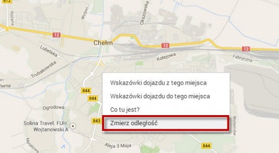 Mapy Google mierzenie odległości