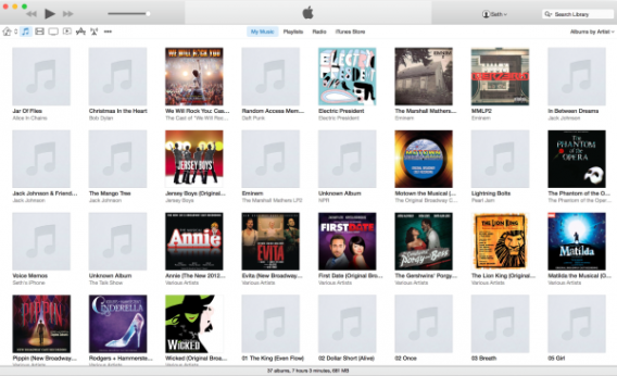 Nowy iTunes w OS X Yosemite 10.10