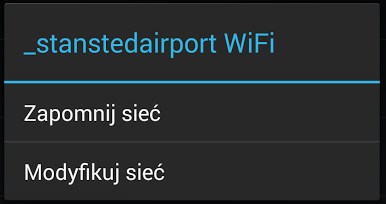 Zapominanie sieci w Androidzie