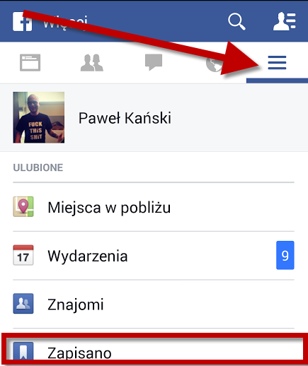 Zapisano w Facebooku