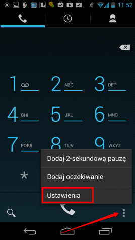 Android ustawienia