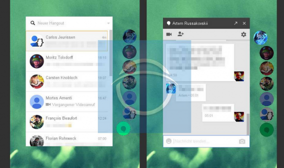 Chat Heads w Google Hangouts Chat Heads w Google Hangouts