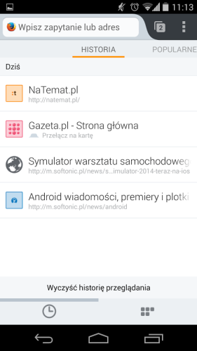 Firefox Androida