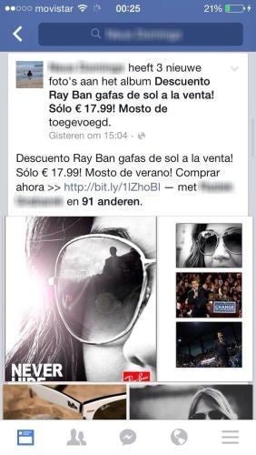 Scam na Facebooku