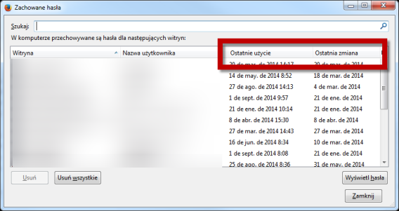 Firefox 32 menedżer haseł