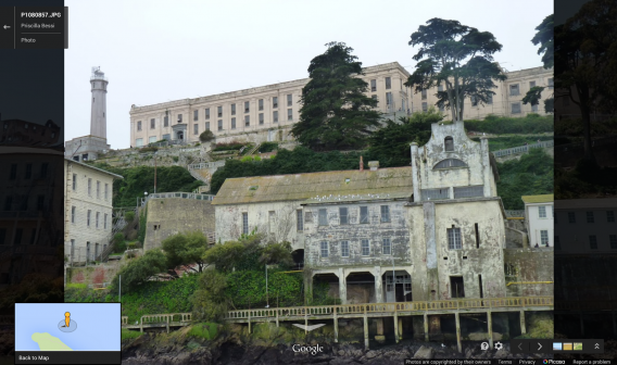 Alcatraz w Google Maps Street View