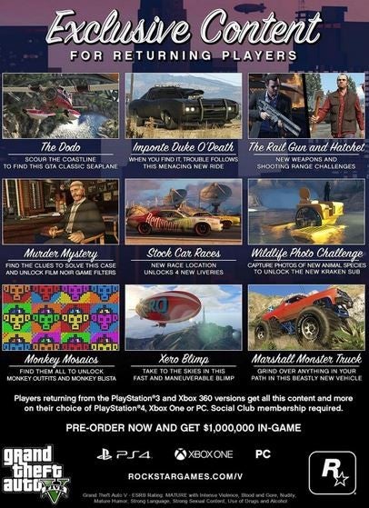 Ekskluzywny kontent GTA V Ekskluzywny kontent GTA V