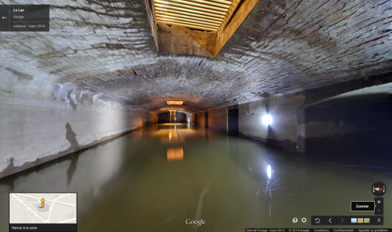 Lochy w Paryżu Google Street View