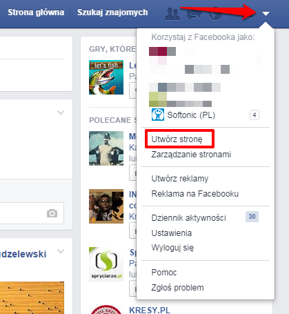 utwórz stronę