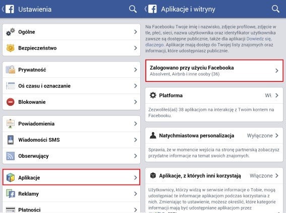 Aplikacje i witryny