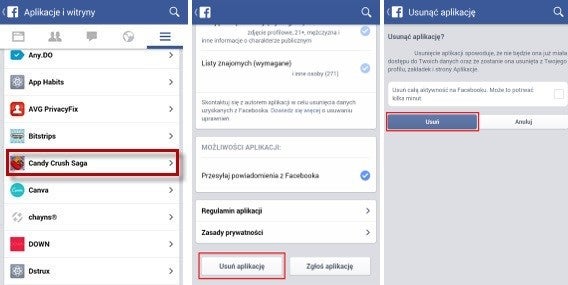 Odłączanie candy crush saga od konta facebooka