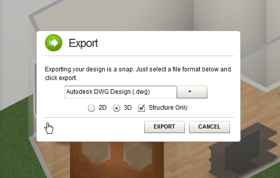 Exportar a DWG con Homestyler Exportar a DWG con Homestyler