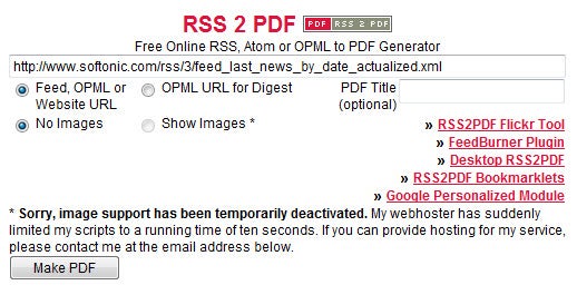 RSS2PDF
