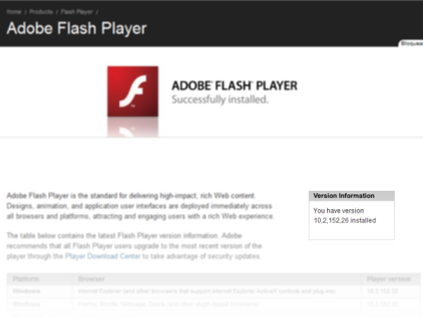 Versión de Flash