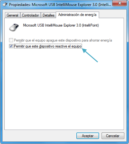 Impedir que el ratón reactive el sistema