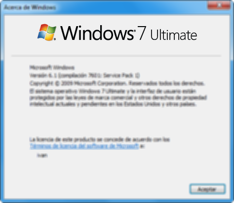 Versión de Windows
