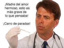 Doctor preocupado por su paciente